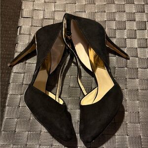Michael Kors Black Suede Heels